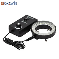 goxawee adjustable led ring light illuminator lamp for industry stereo zoom microscope 60000lm 6500k microscope led ring