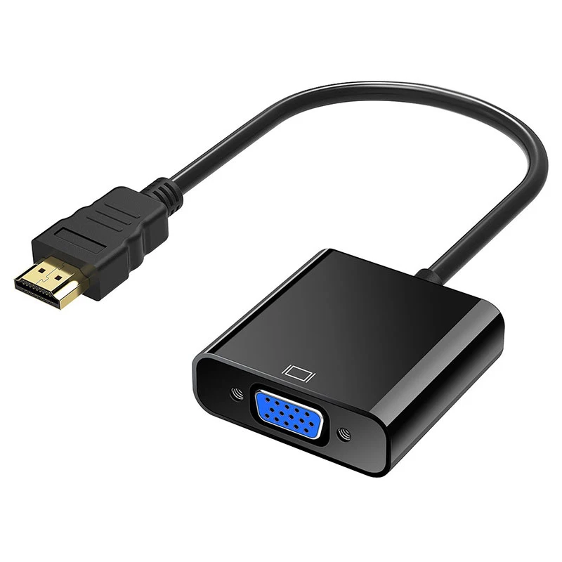 Адаптер hdmi-vga кабель аналоговый в цифровой видео аудио конвертер Выход 1080 P HD 3 5 mmAUX