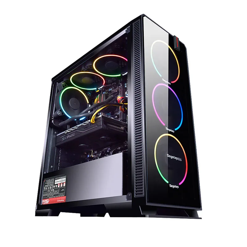 Чехол для компьютера Easy DIY Mid Башня ATX USB3.0 игровой геймерский бесшумный Прозрачный