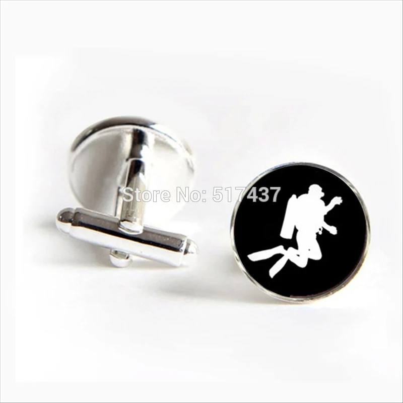 2017 оптовая продажа аквалангист запонки Дайвинг для мужской бренд манжеты и