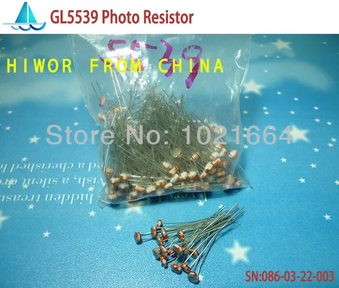 Фоторезистор резисторы 5 мм GL5539 LDR|photo resistor|light dependent resistorlight resistor |