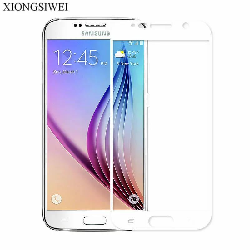 Защитная пленка для экрана Samsung Galaxy S6 закаленное стекло G920 G920F SM-G920F полное