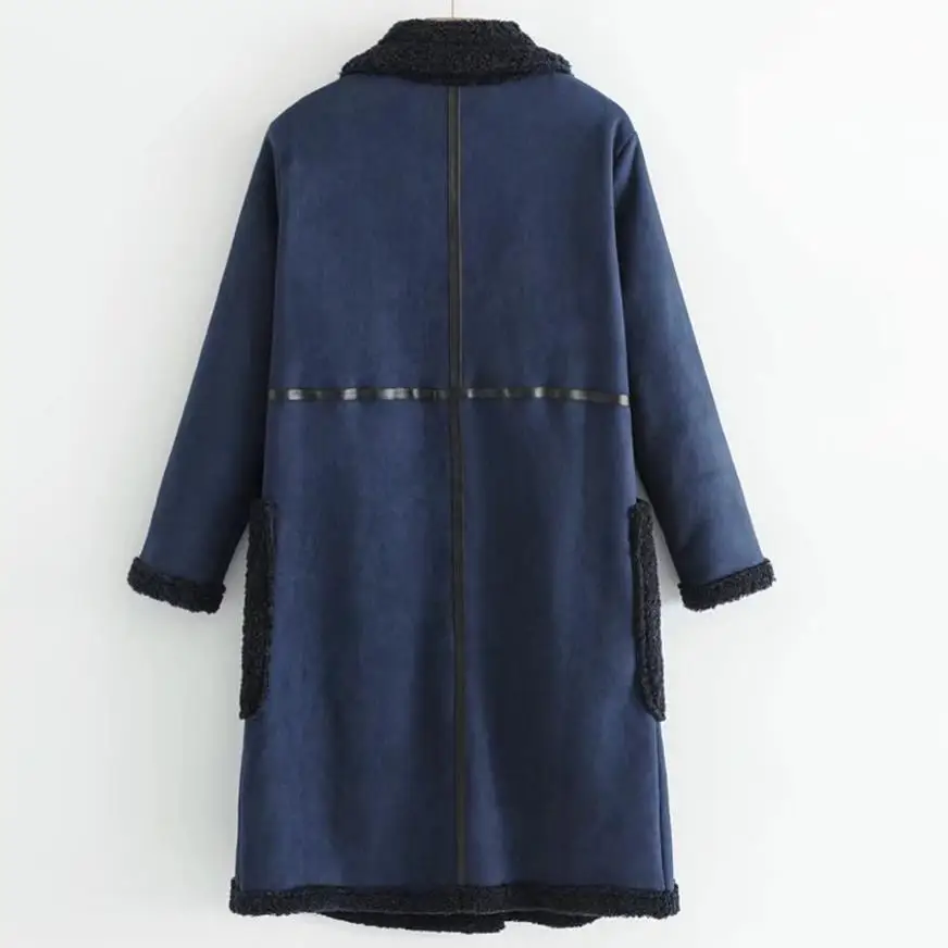 2018 зимние модные толстые Тедди пальто Для женщин замшевые Oversize из овечьей шерсти