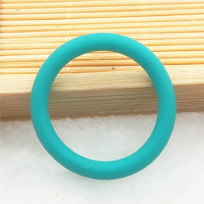 Turquoise Chenkai 10 шт. без БФА, силиконовый адаптер уплотнительные кольца DIY Baby NUK MAM кольцо для соски Детская Подвеска Игрушка 20 цветов - Цвет: Turquoise