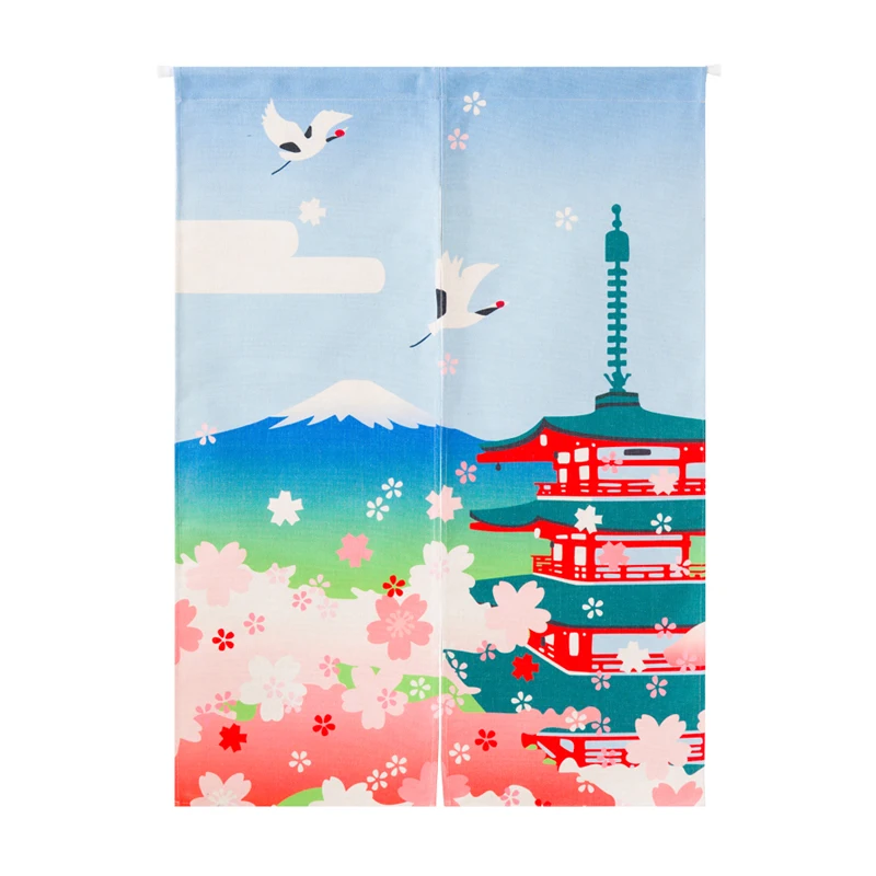 Япония Норен занавески гобелен Ukiyoe стиль принты двери для кухни/ванной дома/кафе