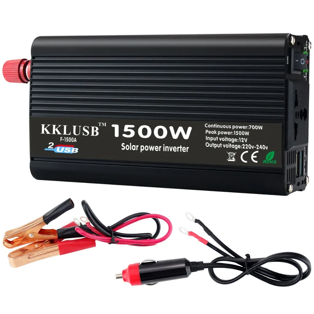 700 W Пиковая 1500 Чистая синусоида Инвертор DC 12 V в AC220V/240 50 HZ от сетки инвертор для