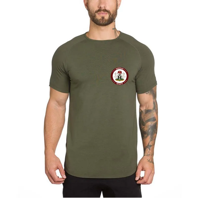 House of Сенат Нигерия футболка Running рубашка тренировки футболки Фитнес