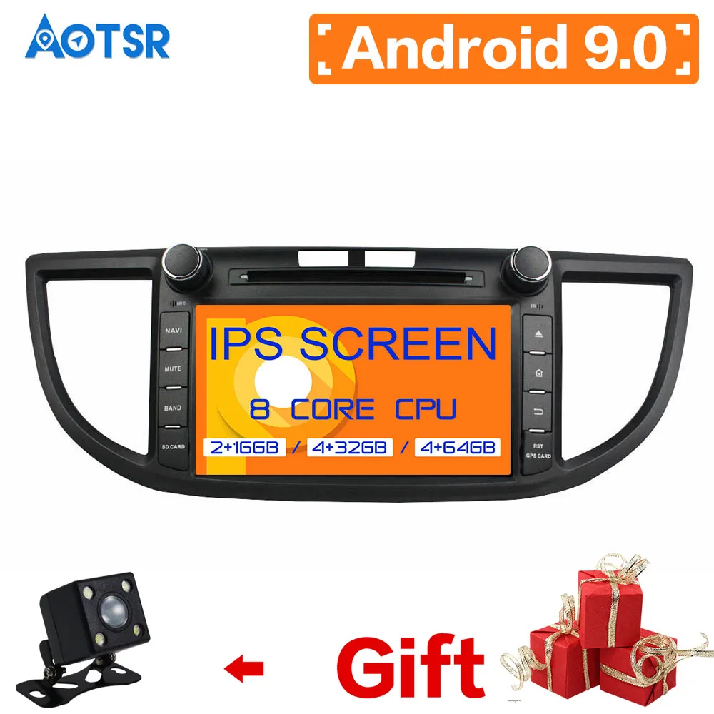 DSP IPS Android 9 0 4 Гб + 64 автомобильная навигация DVD-плеер для Honda CRV CR-V 2012-2016 головное