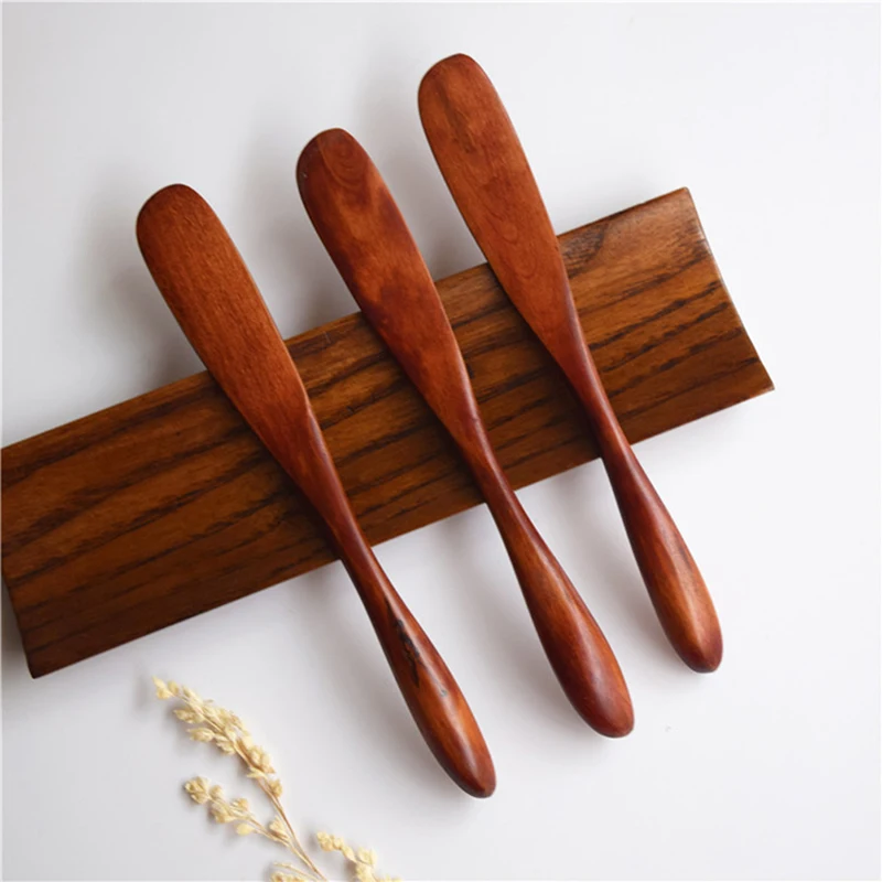 

Wooden Marmalade Knife Mask Japan Butter Knife Dinner Knives Tabeware With Thick Handle High Quality Knife Style