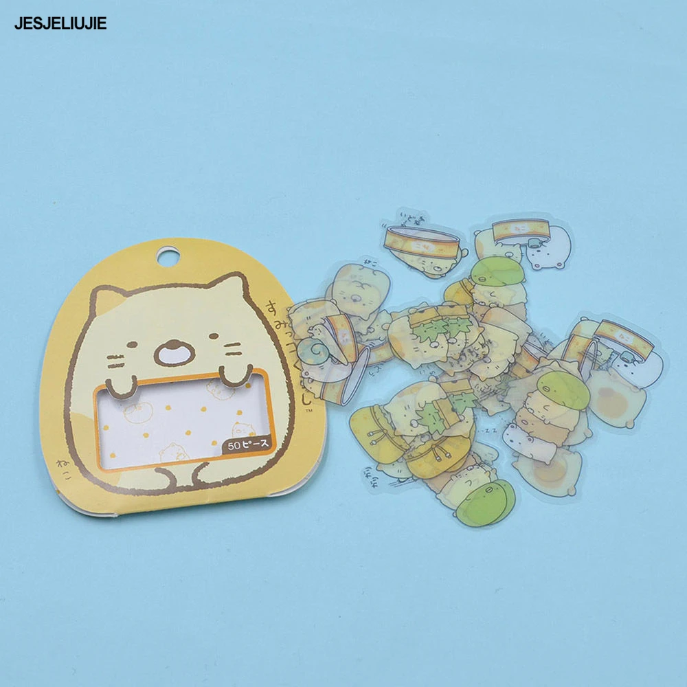 50 шт. DIY Скрапбукинг японский Sumikko наклейка «Gurashi» мешок для хлопьев мешок Anlimals
