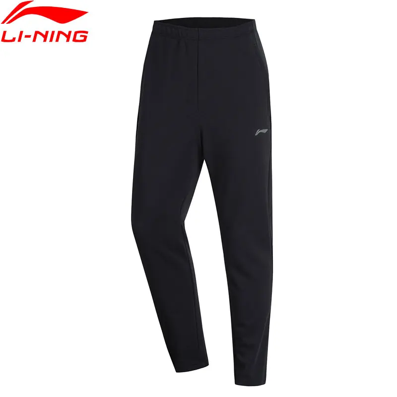 Мужские тренировочные штаны Li-Ning спортивные из 63% полиэстера с подкладкой хлопка