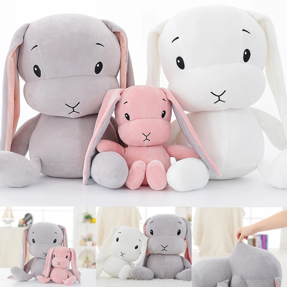 Марка Новые милые детские плюшевые мягкие игрушки животных прекрасный кролик подарки на Рождество на день рождения зайчик длинные уши прекрасные игрушки подарки