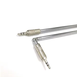 Новое поступление, FM-радио антенна, телескопическая антенна для телефона, HIFI антенна длиной 650 мм, прямой тип, гибкая, 180 градусов