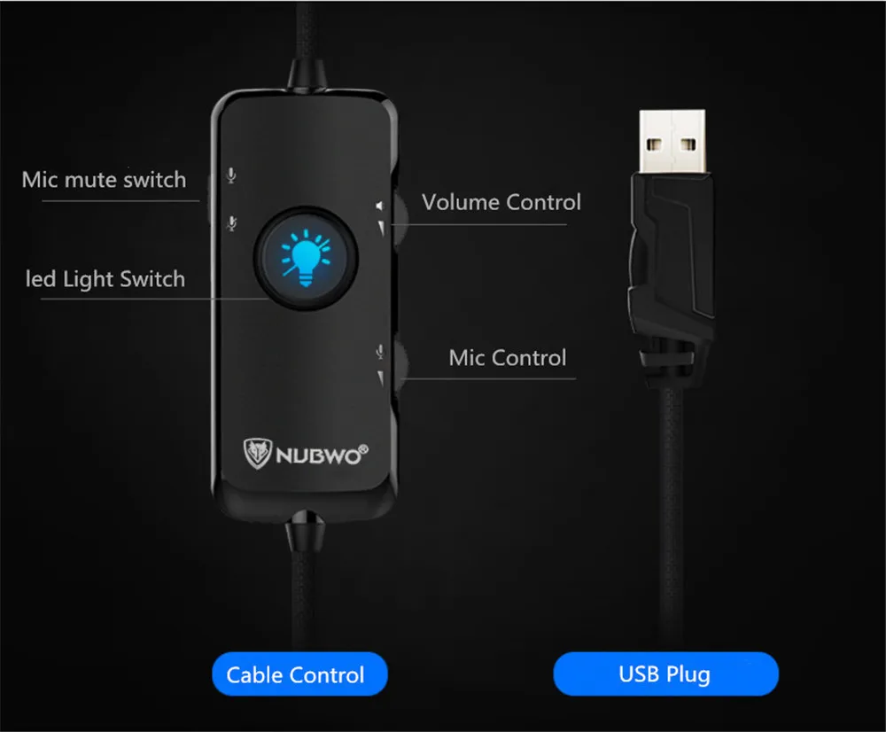 Xiberia Nubwo бренд N11 PC Gamer гарнитура USB 7,1 канальный звук бас шлем компьютерные игровые наушники с микрофонами светодиодный светильник