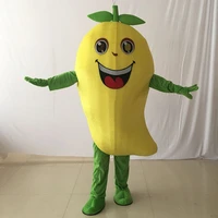 mango mascot costume fruit cartoon apparel halloween birthday cosplay adult size adult mascot costumes fruit mascot fancy dress