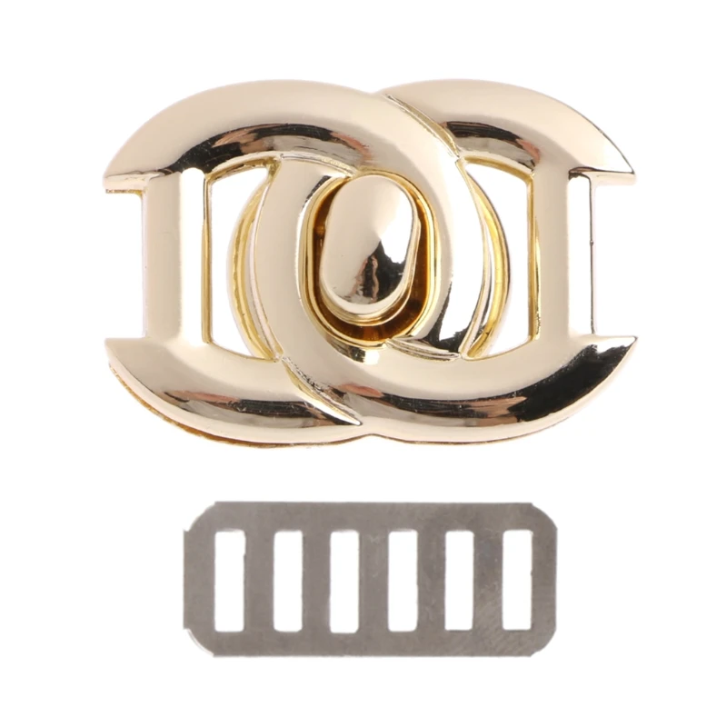 gold 4 цвета, 1 шт., модные аксессуары для сумки, металлическая застежка, поворотный замок, поворотные замки для ручной работы, ручная сумка, кошелек, инструменты, новинка - Цвет: gold