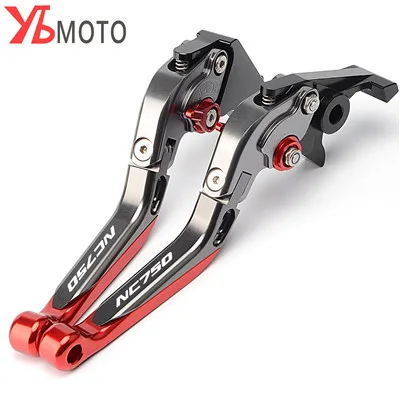 Titanium-red Топ бренды CNC Складные Выдвижные рычаги тормоза мотоцикла сцепления для HONDA NC 750S NC750X NC 750X2014 модные аксессуары - Цвет: Titanium-red