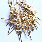 100 шт. 45 мм хромированнаяЗолотая медная Пряжка-бабочказажимы для галстука для бусин люстр металлические детали Восьмиугольные Бусины Разъемы