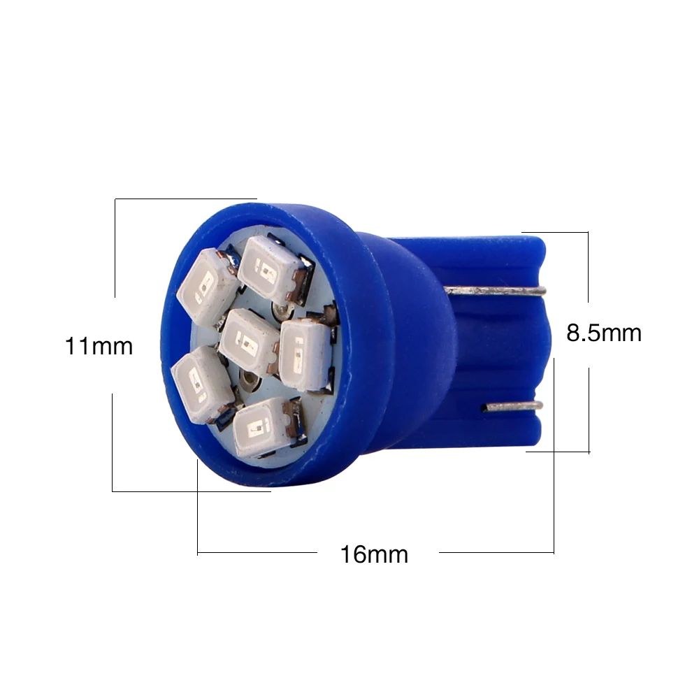 20 шт. 50 500 12 В T10 1206 6 SMD смешанные цвета светодиодные лампы зазор световая дверь