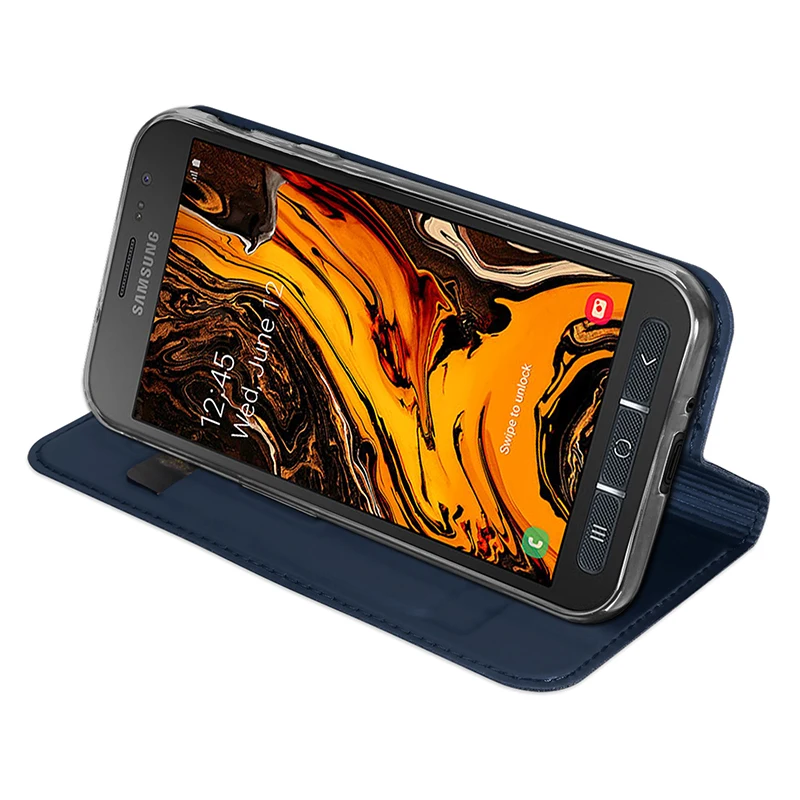 Для samsung Galaxy Xcover 4S Чехол Флип подставка Роскошный PU Кожаный противоударный