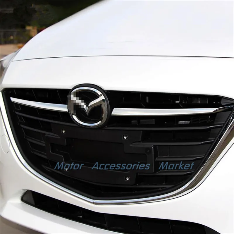 Новая хромированная передняя решетка радиатора для Mazda 3 M3 Axela 2014 2015 2016 седан
