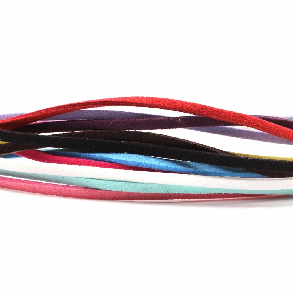 Красочные корейские Бархатные цепи колье цепочка подвески провода ширина 3 мм