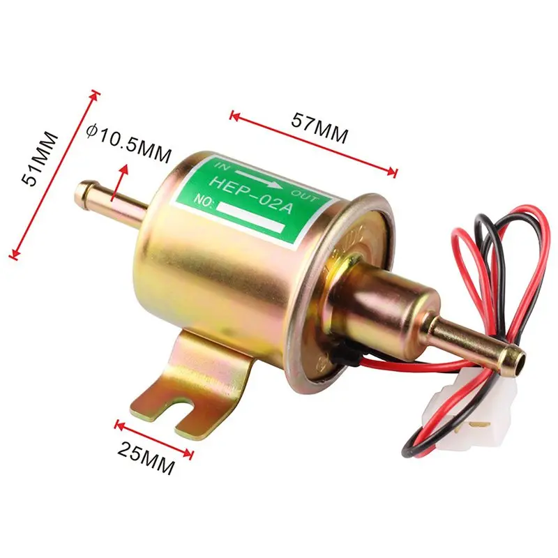 

Car Electric Fuel Pump 12V Universal Auto Pressure Fuel Pump Car Carburetor Motorcycle ATV Diesel Petrol Auto Replacement Parts
