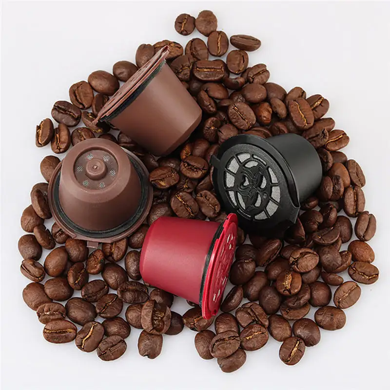 Круглая многоразовая капсула для кофе Nespresso 4 шт./лот фильтр кафе сменная чашка