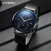 sinobi mens watches top brand luxury stainless steel quartz wrist watches ultra thin dial watch men relogio masculino 2019
