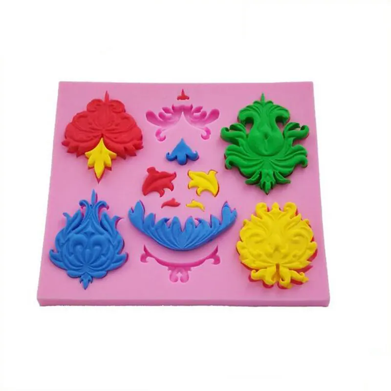 Узоры кружева силикона штамповый торт декоративные инструменты формы для