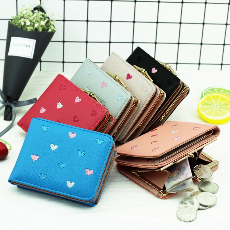 Женский Повседневный Кошелек с принтом Love дамские клатчи винтажные женские