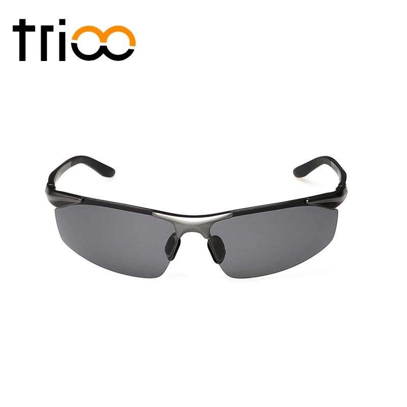 

TRIOO Polarized Men Sunglasses Driving Anti-Glare Mirror Sun Glasses For Man UV400 Protection Goggle Cool Oculos Rimless
