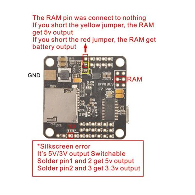 Контроллер полета F7 Pro Betaflight MPU6000 STM32F745VGT6 2-4S BEC 5V1A 30.5X30.5mm | Игрушки и хобби