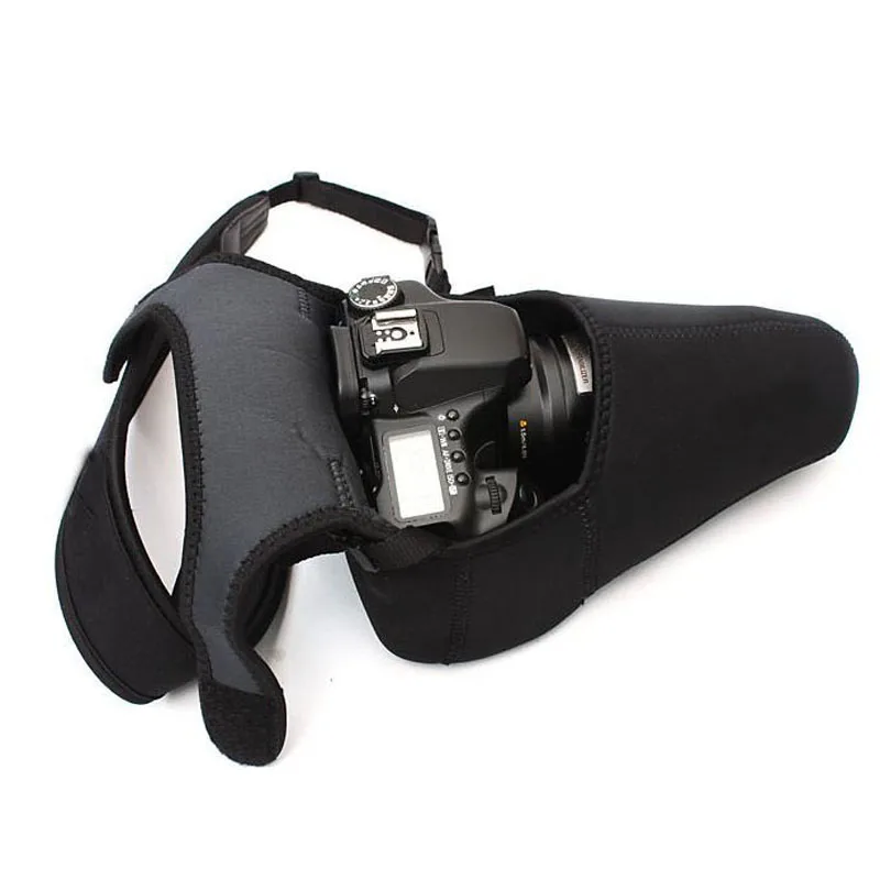 

L Neoprene Waterproof Camera Liner Case Cover Pouch Package Protector for Canon 760D 750D 700D 600D 550D 18-55 18-135 18-270 mm