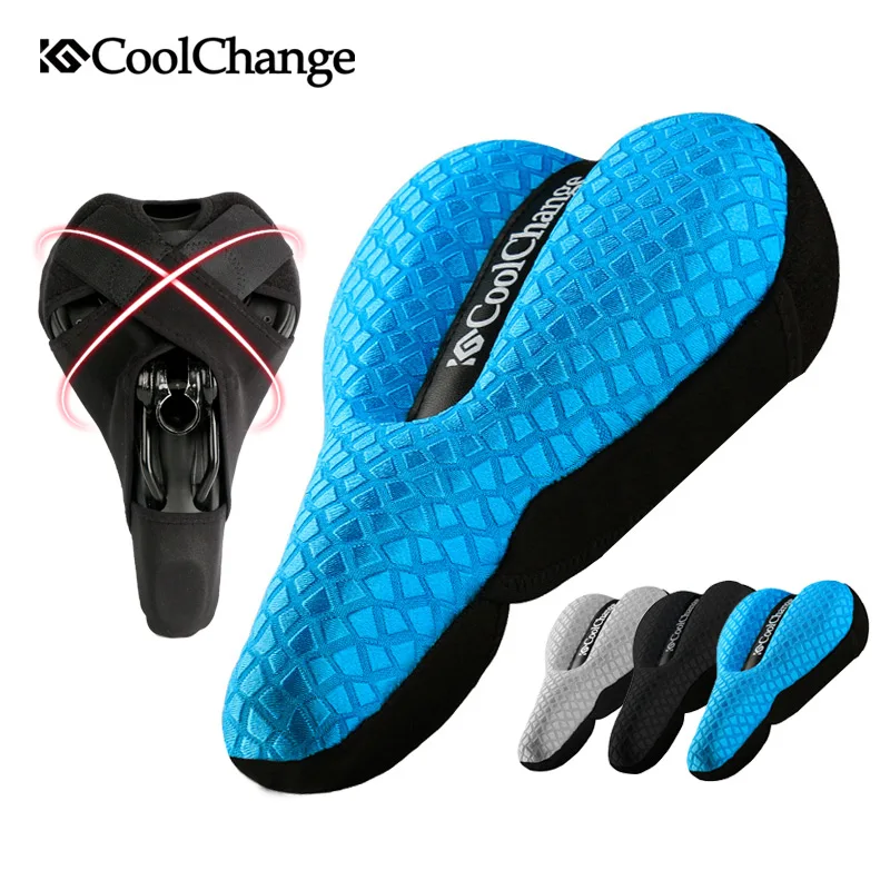 CoolChange велосипедное седло дышащая толстая губка MTB шоссейное Велосипедное