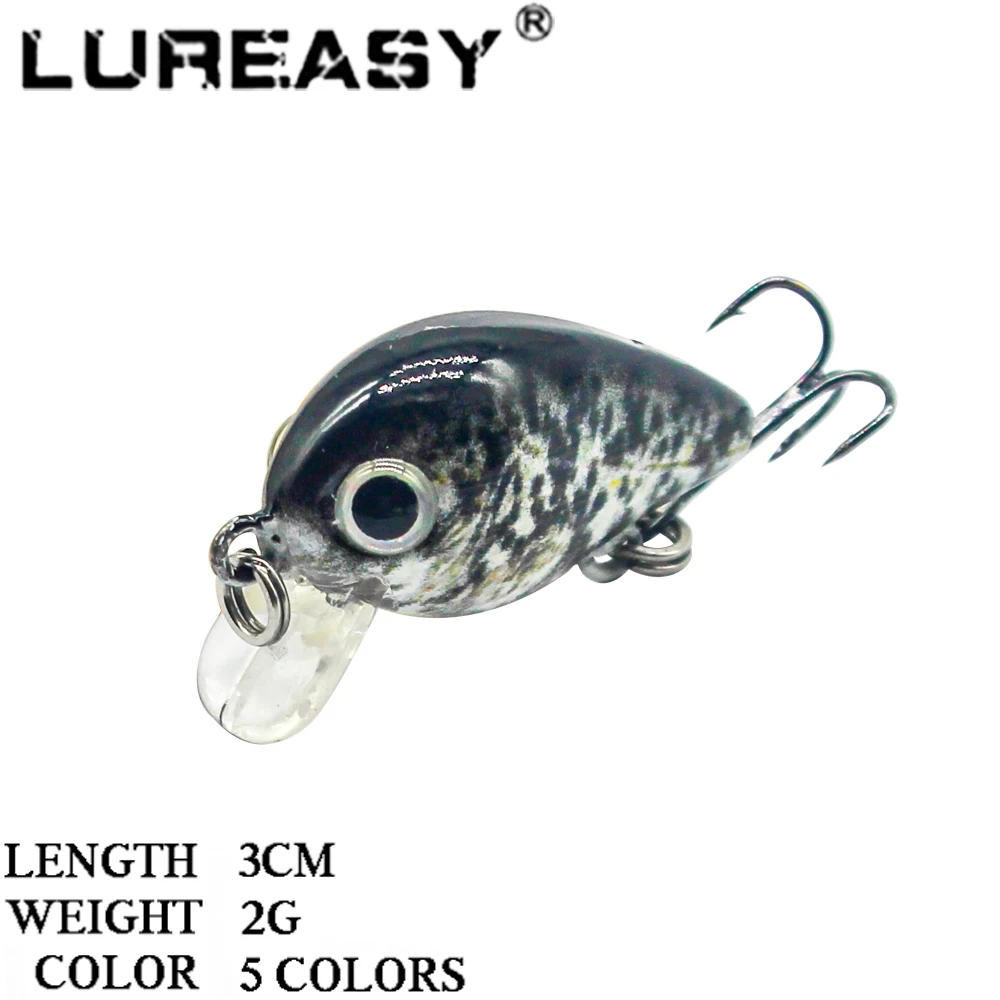 LUREASY рыболовная приманка 3 м 2 г искусственная жесткая для рыбалки с басами