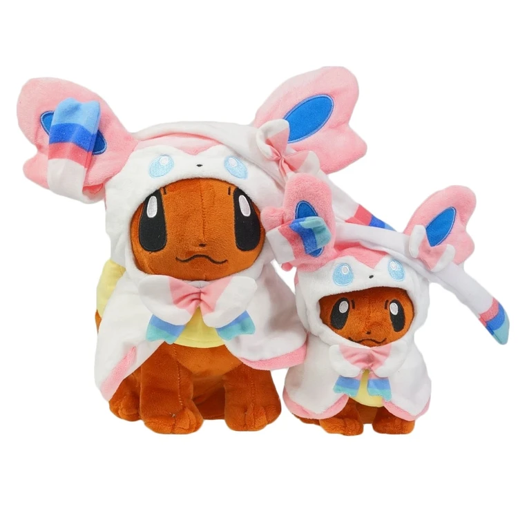 Пончо Eevee большого размера мягкая плюшевая кукла игрушка|Персонажи мультфильмов