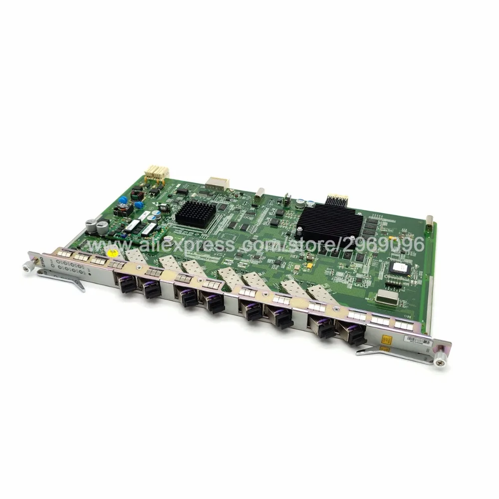 8 портовая плата ZTE GTGO GPON с модулями SFP C + используется для C300 C320 OLT одинаковая