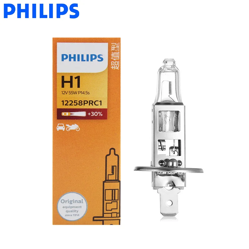 Philips H1 12 В 55 Вт P14.5s Стандартная автомобильная фара премиального видения