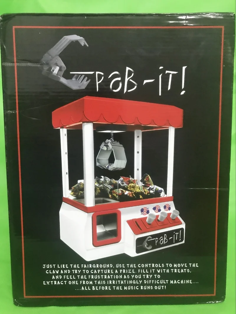 [Temila] Электронная игра-коготь, игрушка, захватывающая конфеты, жевательная резинка и маленькие игрушки, лампа консоли и музыка, помещенная в монеты, конфеты, аркадная игра, подарок