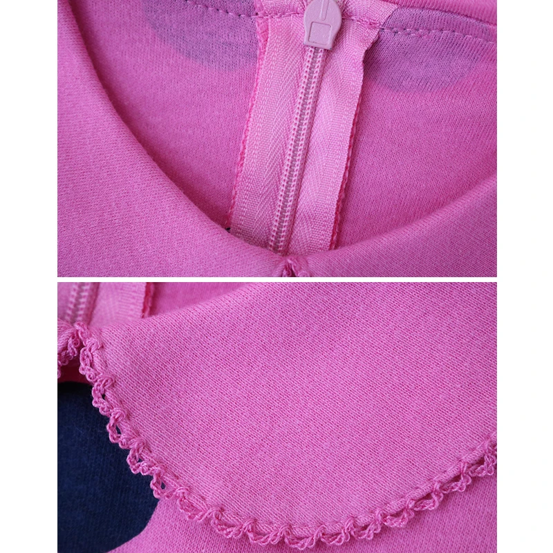 Long sleeve 3 to 7 years old girl dress cotton petticoat knee length Wave point cute dresses baby girls underdress 2018 | Детская одежда