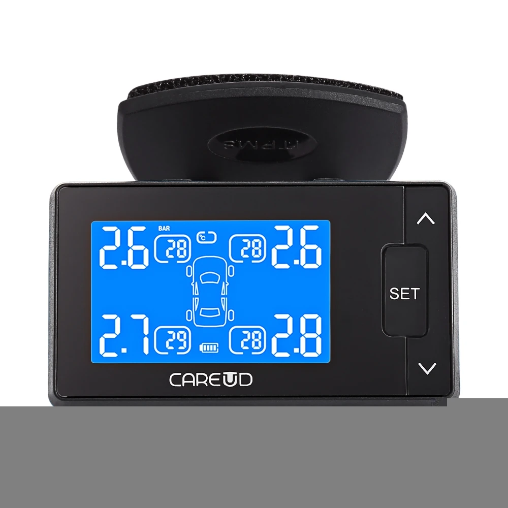 CAREUD U902 TPMS NF + ЖК-дисплей Дисплей автомобильных шин Давление мониторинга Системы с