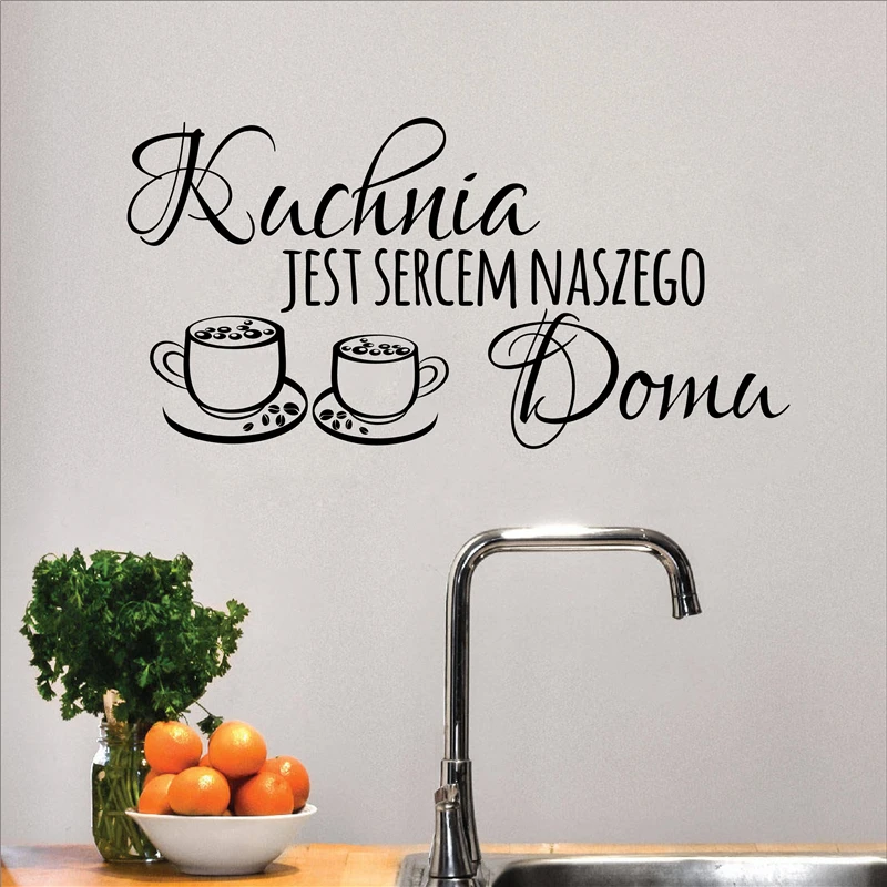 Бесплатная доставка польская кухня цитаты виниловые наклейки на стену искусство