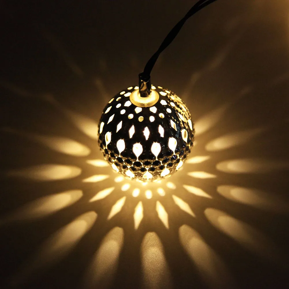 TAMPROAD 10 LED гирлянда сказочные огни шарик Марокко стиль для внутреннего уличного