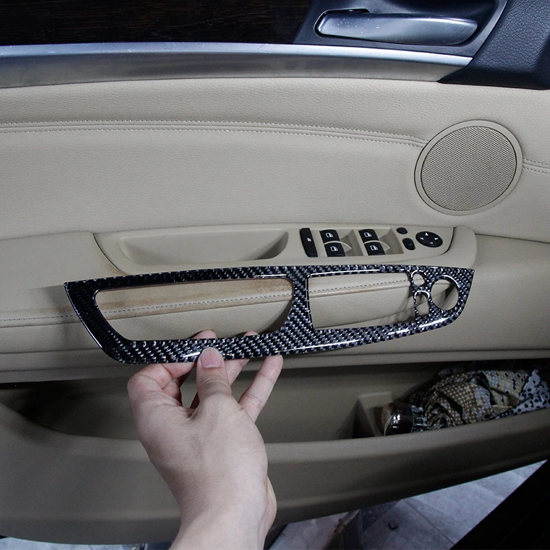 LHD мягкое углеродное волокно для BMW X5 E70 X6 E71 2008-2013 автомобильные аксессуары 4 шт.