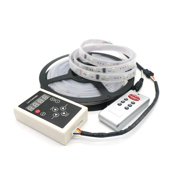 5 м RGB dream magic Светодиодная лента DC12V 6803 IC IP67 водонепроницаемая светодиодная лента 5050 SMD 150 светодиодный гибкий светильник+ Радиочастотный пульт дистанционного управления