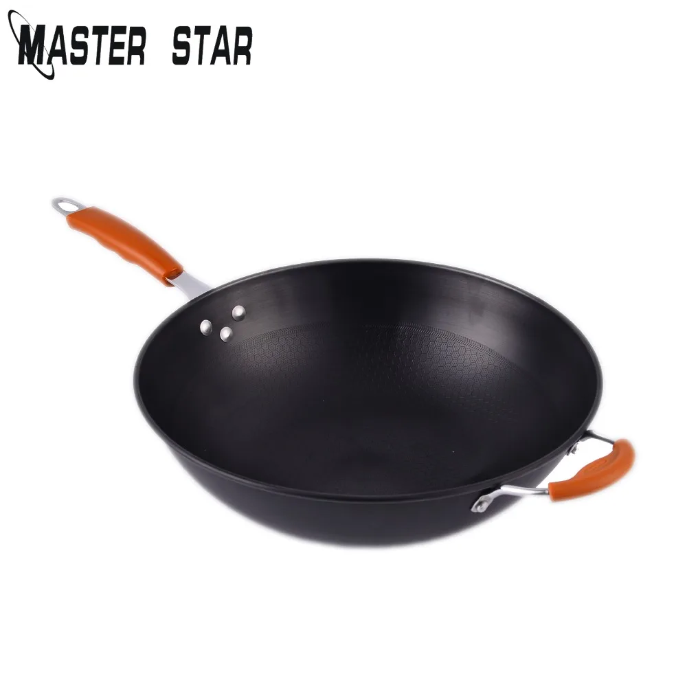 Master Star 34 см железные непокрытые воки сырье железный горшок чистая чугунная плита