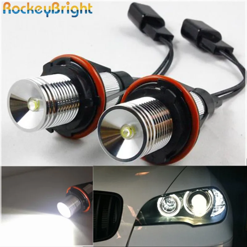 Rockeybright 6 Вт E39 светодиодный ные фары ангельские глазки противотуманные кольца OEM