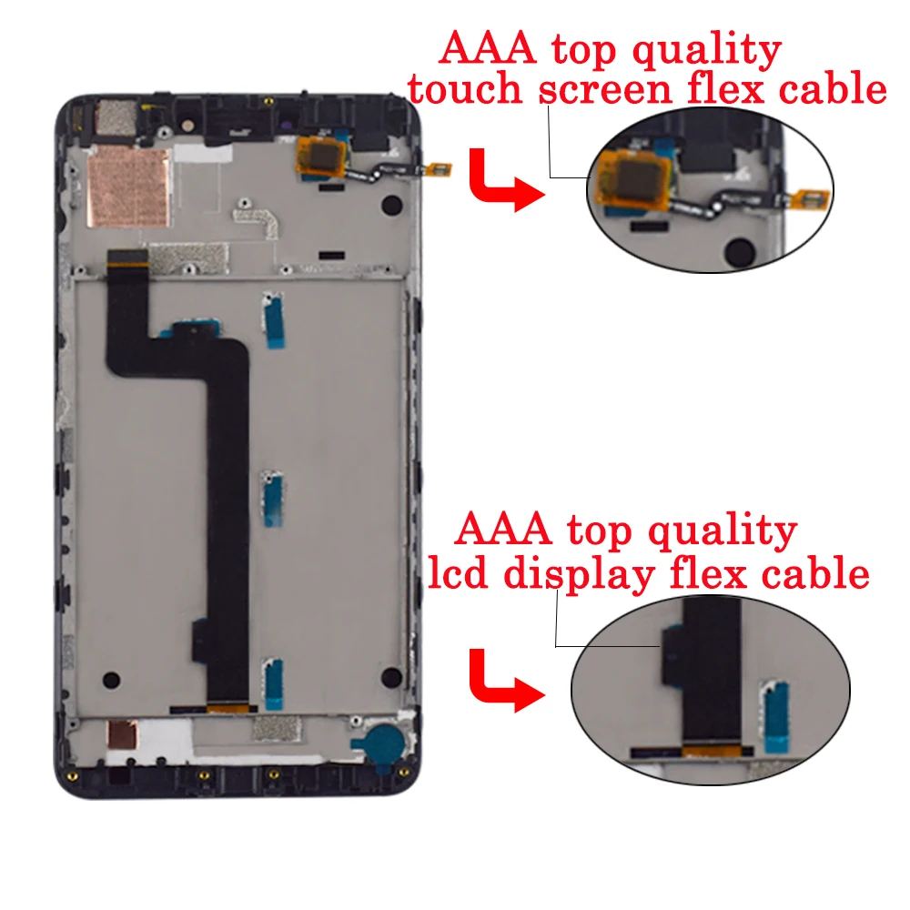 ЖК дисплей для Xiaomi Mi Max 2 LCD сенсорный Max2 панель экран Стекло в сборе с рамкой