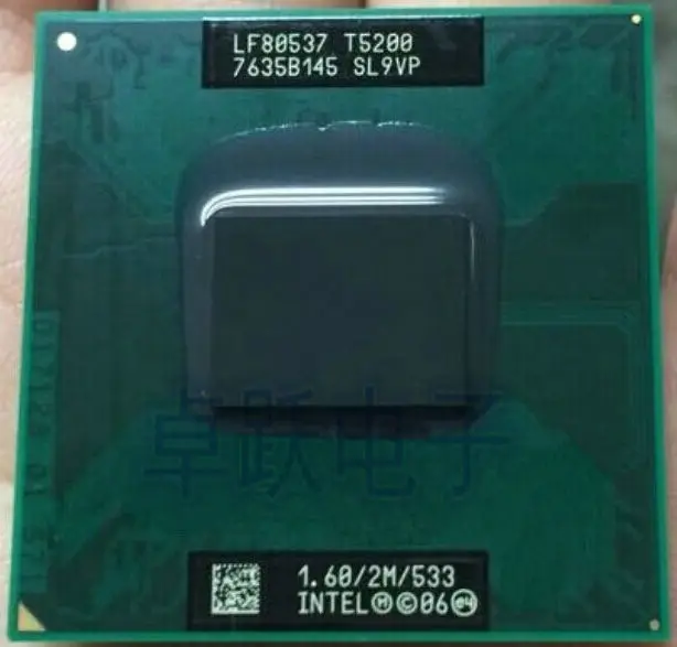 Оригинальный процессор Intel Core Duo T5200 (2 Мб кэш-памяти 1 6 ГГц 533 МГц FSB) двухъядерный